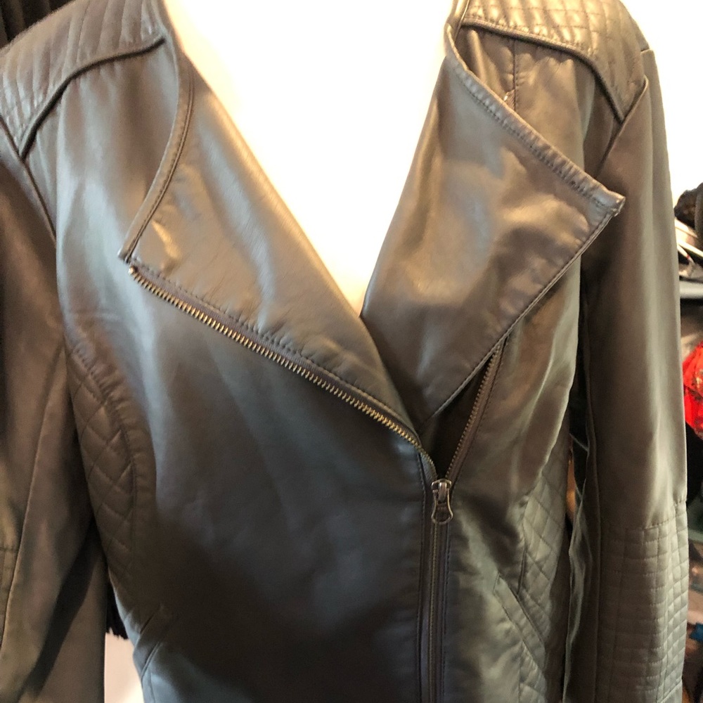 Apt9 Faux Moto Jacket Sz Lg NWOT